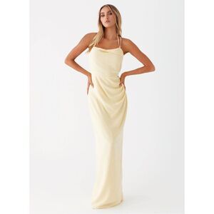 Peppermayo Indi Maxi Dress in Butter Yellow Size 0